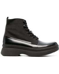 Calvin Klein - Lace-up Leather Boots - Lyst