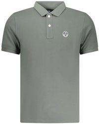 North Sails - Polo En Piqué À Patch Logo - Lyst