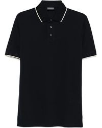 Emporio Armani - Trim-Collar Polo Shirt - Lyst