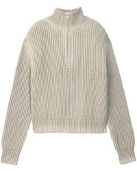 CAMPERLAB - Ribbed Quarter-Zip Sweater - Lyst