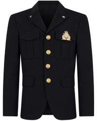 DSquared² - Military Single-Breasted Blazer - Lyst