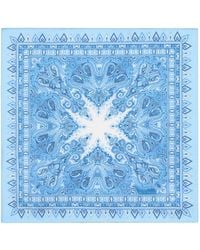 Etro - Silk Pocket Square With Floral Paisley Motif - Lyst