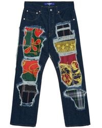 Junya Watanabe - Broek Met Vijf Zakken En Patchwork - Lyst