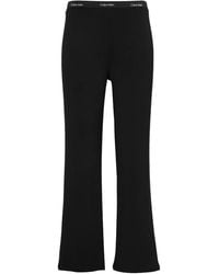 Calvin Klein - Logo-Waistband Trousers - Lyst