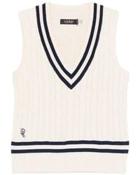 Ralph Lauren - Débardeur Rayé À Col V - Lyst