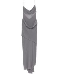 Christopher Esber - Vestido drapeado con cuello desbocado - Lyst