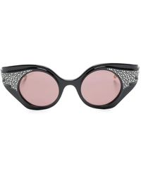 Gucci - Crystal-Embellished Cat-Eye Sunglasses - Lyst