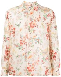 Bode - Camisa con estampado floral - Lyst