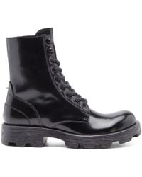 DIESEL - D-hammer W Lace-up Leather Boots - Lyst