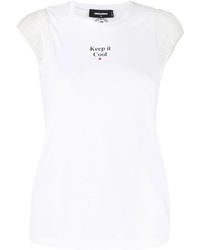 DSquared² - Slogan Print T-Shirt - Lyst