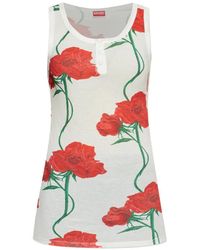 KENZO - Archive Roe Floral-Print Tank Top - Lyst