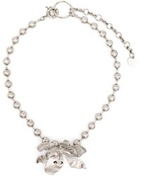 Acne Studios - Flower Ball-chain Necklace - Lyst