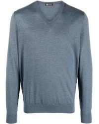 Colombo - Fine-Knit V-Neck Jumper - Lyst