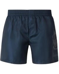 Balmain - Logo-Print Swim Shorts - Lyst