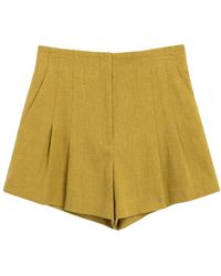 A.L.C. - Bennett Pleated Mini Shorts - Lyst
