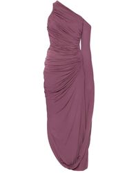 Mugler - Abito Monospalla Asimmetrico Drappeggiato - Lyst