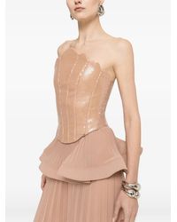 Nissa - Sequined Corset Top - Lyst