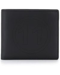 Maison Margiela Cartera plegable con detalle de costuras - Negro