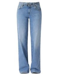 Liu Jo - Flared Buckle Jeans - Lyst