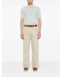 Eleventy - Fine-ribbed Cotton Polo Shirt - Lyst