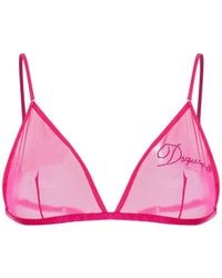 DSquared² - Logo Embroidery Bra - Lyst