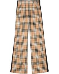 Burberry - Pantalones rectos con motivo Vintage Check - Lyst