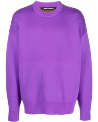 Palm Angels - Palm-Tree Wool-Knit Jumper - Lyst
