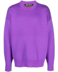 Palm Angels - Palm-Tree Wool-Knit Jumper - Lyst