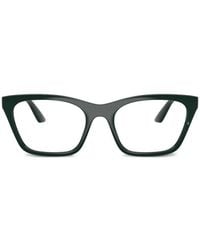 Emporio Armani - Cat-Eye Frame Glasses - Lyst