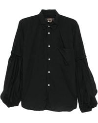 COMME DES GARÇON BLACK - Balloon-Sleeve Button-Up Shirt - Lyst