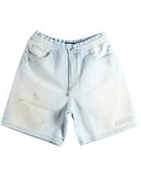Amiri - Crystals Denim Shorts - Lyst