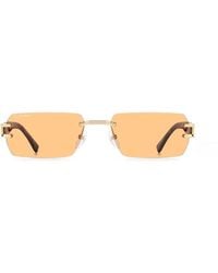 DSquared² - Logo-Plaque Rectangle-Frame Sunglasses - Lyst
