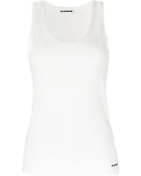 Jil Sander - | T-shirt con logo | female | BIANCO | XS - Lyst