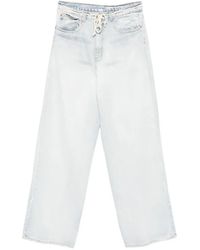 RIVINGTON roi Rebis - Bleached Drawstring Jeans - Lyst
