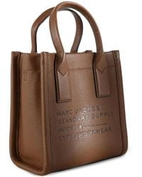 Marc Jacobs - Logo-Embossed Grained Leather Tote Bag - Lyst
