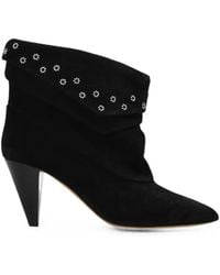 Isabel Marant - Lyone Stud-Embellished Ankle Boots - Lyst
