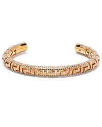 Versace - Greca Crystal-embellished Cuff Bracelet - Lyst