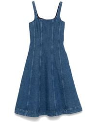 Maje - Robe En Jean À Coupe Longue - Lyst