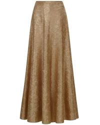 Azeeza - Soren Lamé Maxi Skirt - Lyst