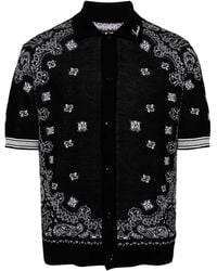 Amiri - Polo Con Motivo Bandana - Lyst