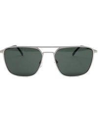 Lacoste - Double-Bridge Rectangle-Frame Sunglasses - Lyst