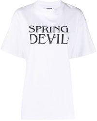Soulland - T-Shirt mit "Spring Devil"-Print - Lyst
