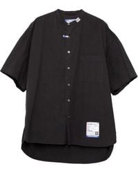 in・stru(men-tal) - Half-Sleeve Band-Collar Shirt - Lyst