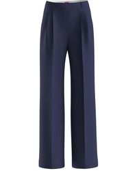 HUGO - Wide-Leg-Hose mit Bundfalten - Lyst