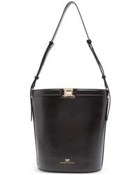 Elisabetta Franchi - Naplak-Effect Bucket Bag - Lyst