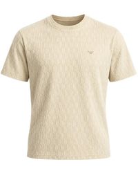 Emporio Armani - Jacquard Logo-Motif T-Shirt - Lyst