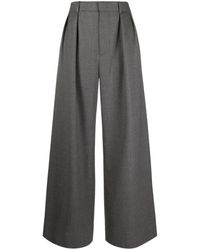 Wardrobe NYC - Mélange Wide-leg Wool Trousers - Lyst