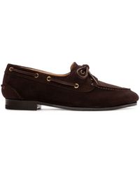 Bally - Plume Suede Moccasins - Lyst