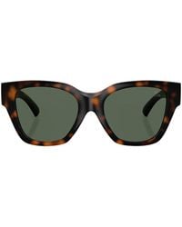 Burberry - Tortoiseshell-Effect Square-Frame Sunglasses - Lyst