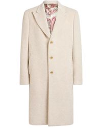 Etro - Wool-Blend Single-Breasted Coat - Lyst